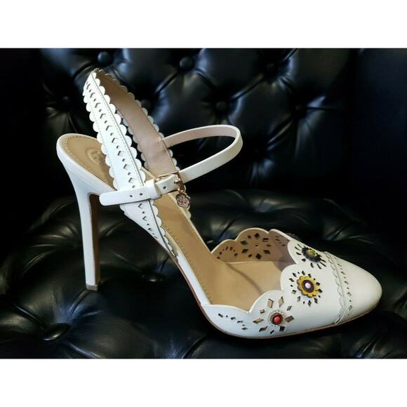 Tory Burch Shoes - Tory Burch Marguerite Perforated Slingback Sandal Formal Shoes Size US 9.5 M